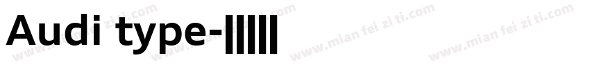 Audi type字体转换